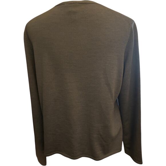 Eileen Fisher 100% Merino Wool Cardigan, Cornflower Blue, Size Large Petite - Picture 3 of 5